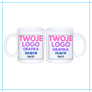 KUBEK TWOJE LOGO GRAFIKA TEKST 