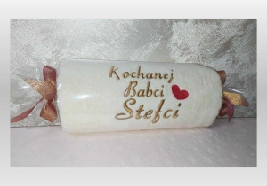 Ręcznik 70/140cm z haftem Kochanej Babci + imię + serduszko