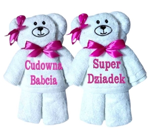 Miś z ręcznika na DZIEŃ BABCI I DZIADKA 