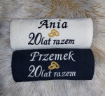 Komplet ręczników 70/140cm na ROCZNICĘ ŚLUBU 